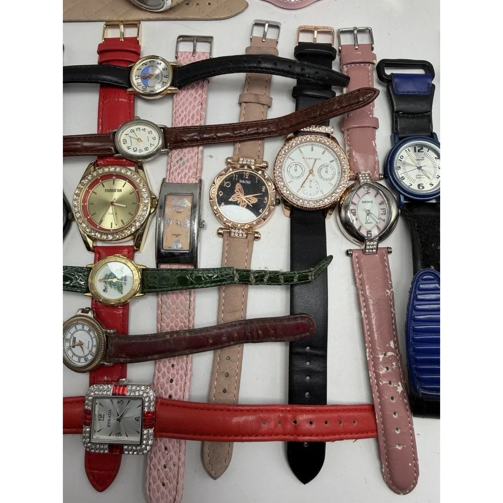 Mixed Brands Womens Watches Lot Of 25 For Parts Or‎ Repair